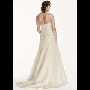 Strapless Lace A-Line Wedding Dress